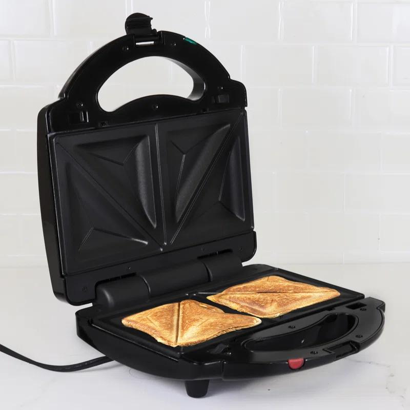 Total Chef Total Chef Electric Griddle Waffle Maker Sandwich Press Open