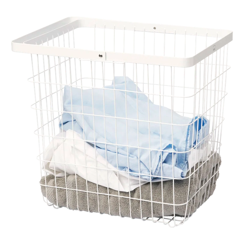 Yamazaki Home Yamazaki Home Laundry Basket, Storage Hamper, Large, Steel, Large, 8.75 gallons, 33 liters
