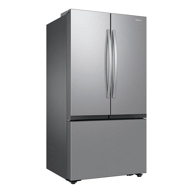 Samsung RF27CG5100SRAA 27 Cubic Feet Mega Capacity Counter Depth 3-Door French Door Refrigerator with Dual Auto Ice Maker