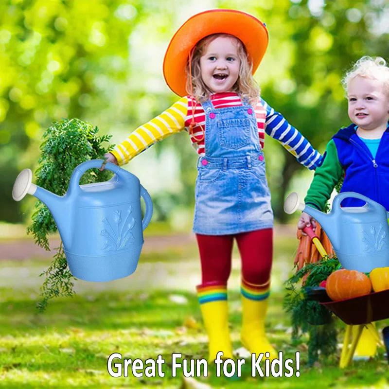 PMU PMU 2 Gallon Watering Can - Plastic Water Can with Detachable Sprinkler Head Pkg/1