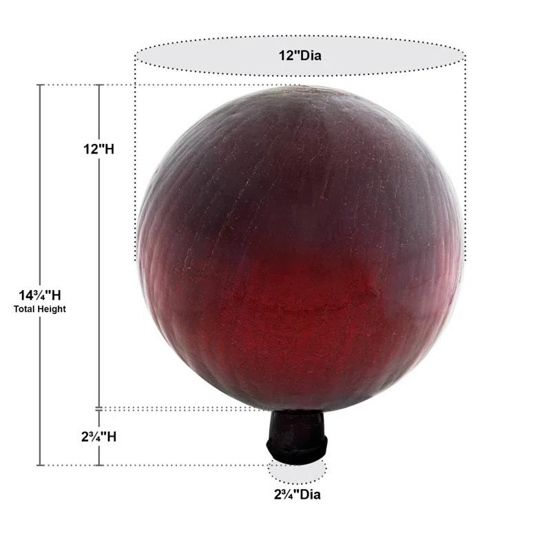 Winston Porter Madore Glass Abstract Gazing Ball