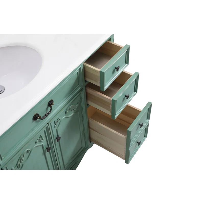 One Allium Way® Angelique 48'' Single Bathroom Vanity with Top
