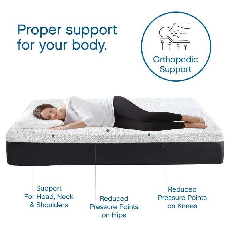 Classic Brands 12" Medium Cool Gel Memory Foam Mattress