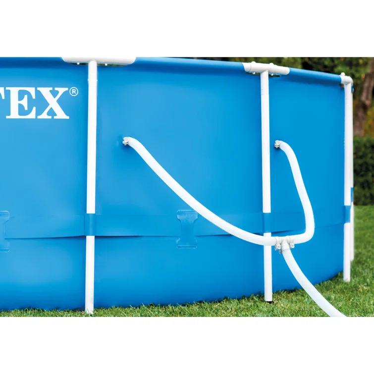Intex Intex Metal Frame Round Above Ground Swimming Pool w/Pump