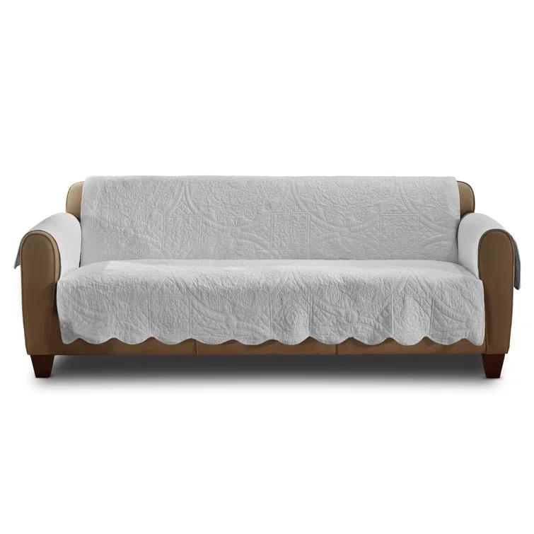Sure Fit Heirloom Quilt Furniture Cover Cotton Box Cushion Sofa Slipcover
