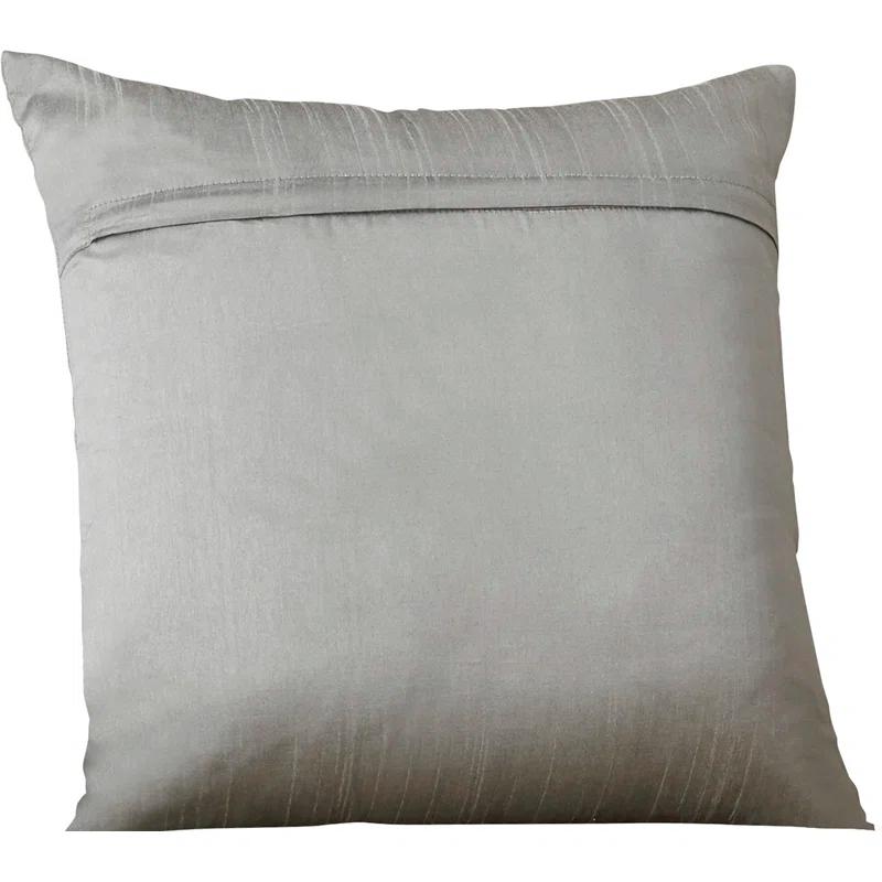 Throw Pillow with Embroidered Details