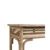 Braided Abaca Rope and Metal 47'' Console Table with Storage