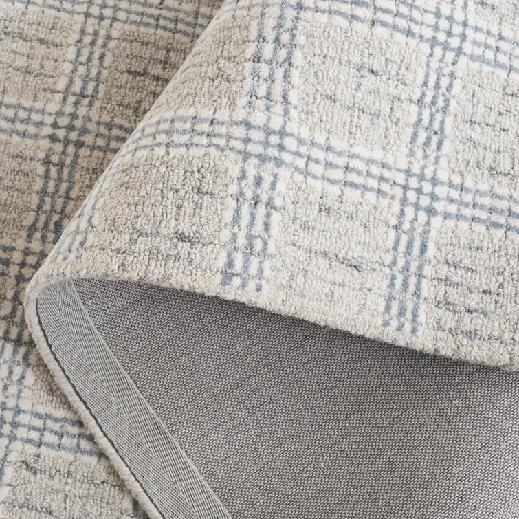 Safavieh Ebony Hand Tufted Wool Pile Plaid Rug