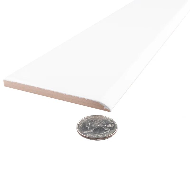 Merola Tile Battiscopa 3" x 18" Ceramic Bullnose Wall Tile Trim