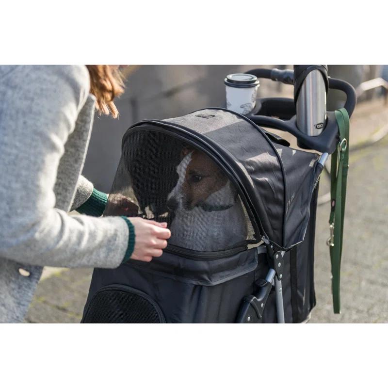 TRIXIE TRIXIE Dog Stroller for Small Dogs and Cats, Lightweight and Compact Pet Stroller