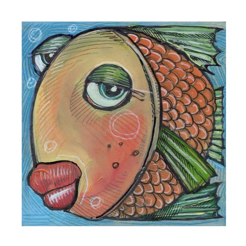 Trinx Fish 3 2019 " Fish 3 " by Tim Nyberg Painting Print