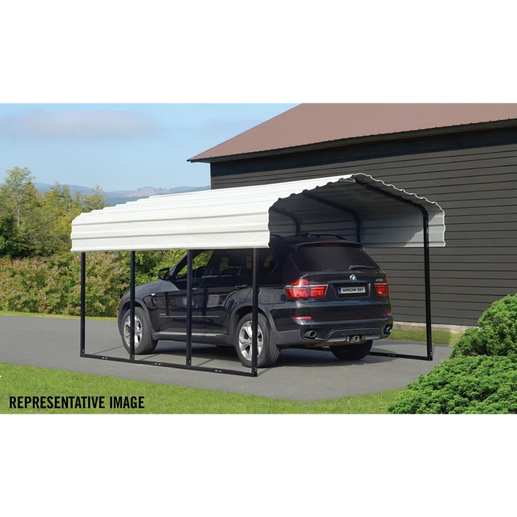 Arrow Arrow Galvanized Steel Carport