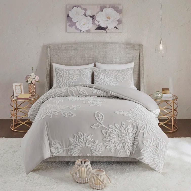 Kelly Clarkson Home Susie Tufted Cotton Chenille Floral Comforter Set