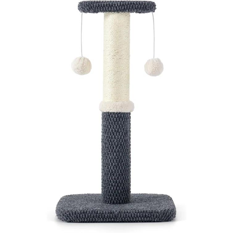 Tucker Murphy Pet™ Tall Cat Scratching Post - Premium Sisal Rope Highly Resistant Carpet Scratching Posts For Indoor Cats Adults, Sturdy Large Cat Scratch Pole With Hanging Ball,