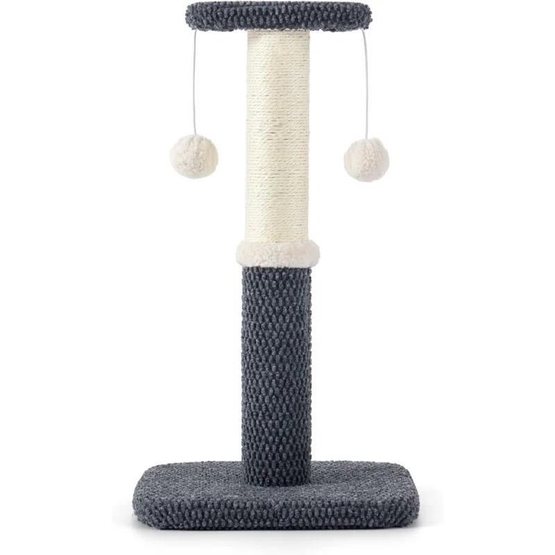 Tall Cat Scratching Post - Premium Sisal Rope Highly Resistant Carpet Scratching Posts For Indoor Cats Adults, Sturdy Large Cat Scratch Pole With Hanging Ball,