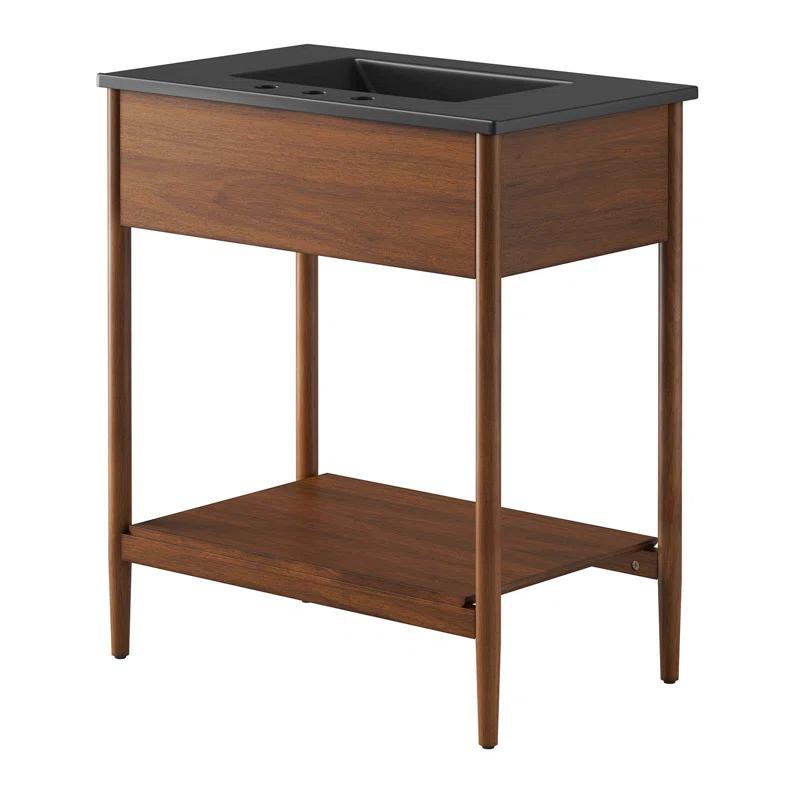 Modway Modway Zaire 30'' Single Bathroom Vanity with Ceramic Top