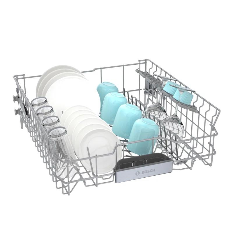 Bosch 500 Series 24" Stainess Steel Top Control Built-In Dishwasher with Stainless Steel Tub and Flexible 3Rd Rack SHX65CM5N