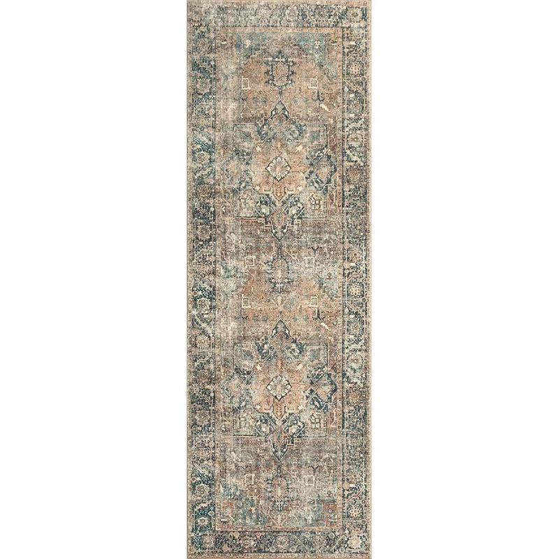 Loloi II Loloi Margot Terracotta / Lagoon Area Rug feat. Cloudpile