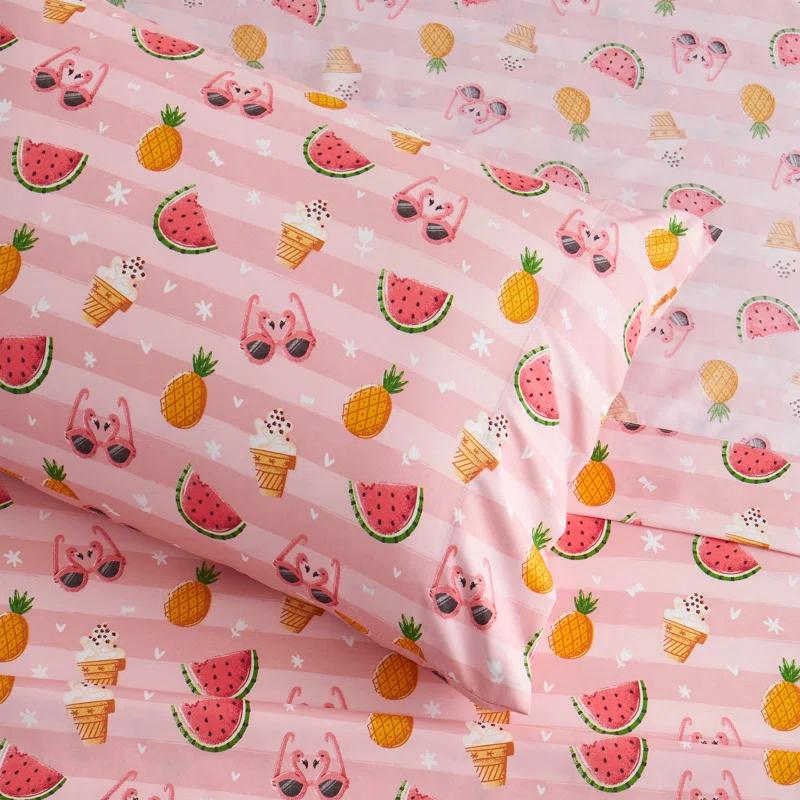 Sweet Home Collection Kids' Printed Bright & Fun Microfiber Sheet Sets