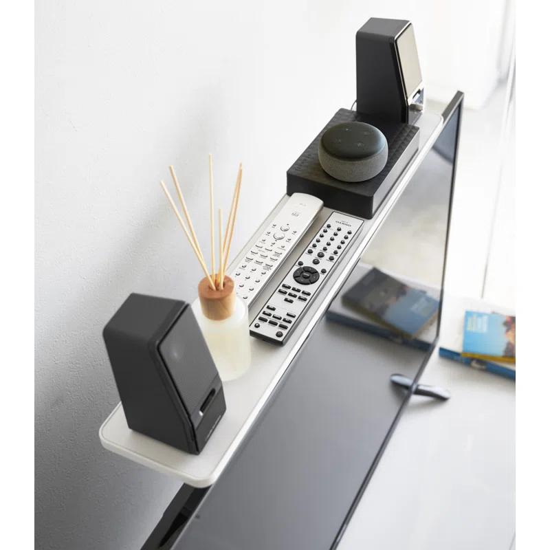 Yamazaki Home Yamazaki Home Tv Shelf, Screen Mount Remote Rack Accessory Stand, Steel