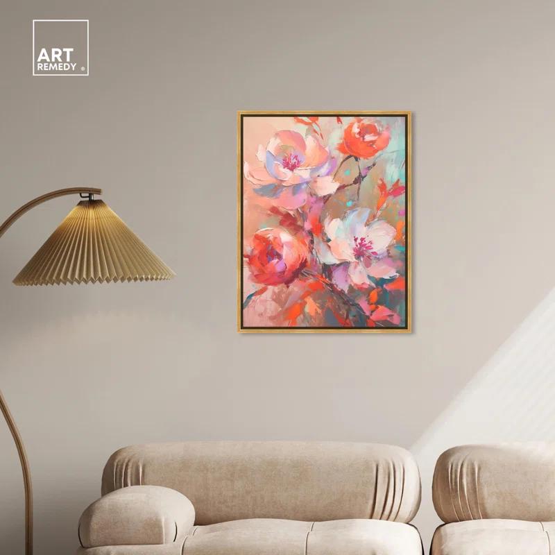 Art Remedy Romance Canvas Peach Boho Wall Art by Art Remedy