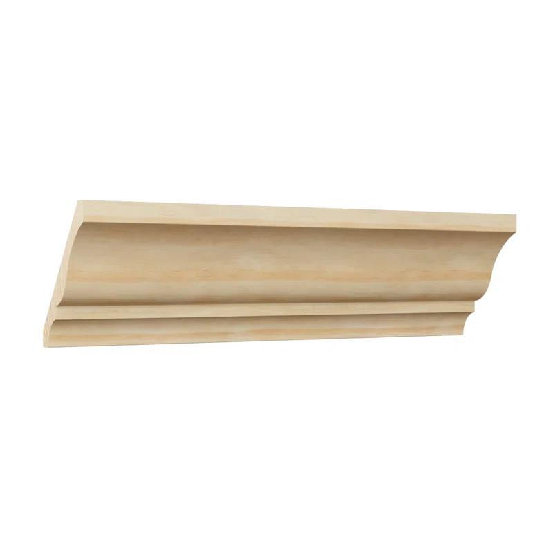 Ekena Millwork WM48 3 3/8"H x 2 5/8"P x 4 1/4"F x 96"L Americraft Solid Hardwood Stain Grade Crown Moulding