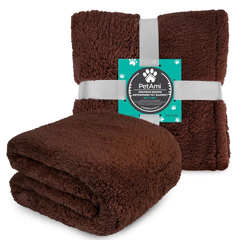 PetAmi Sherpa Fleece Pet Blanket