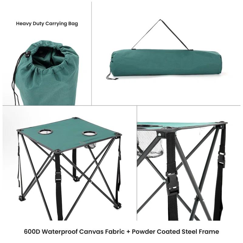 ARROWHEAD Outdoor Square Fabric Outdoor Folding Camping Table