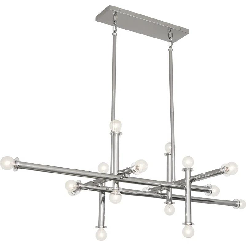 Milano 16 - Light Dimmable Sputnik Modern Linear Chandelier
