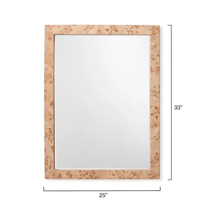 LOOMLAN Wood Flat Wall Mirror