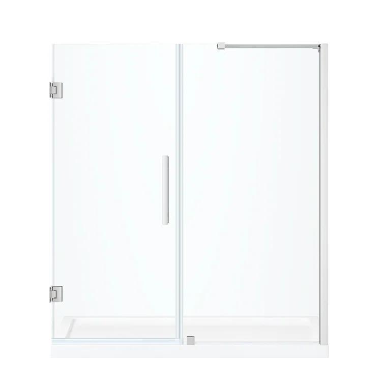 Ove Decors Endless Tampa-Pro 60" W x 72" H Alcove Frameless Shower Kit, Door, Panel, Base TP0180190