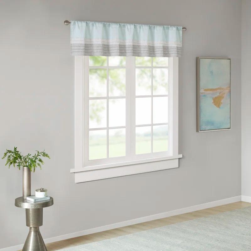Madison Park Amherst Polyoni Pintuck Window Valance