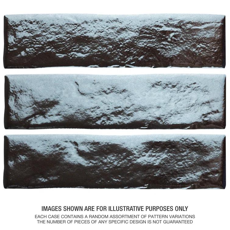 Merola Tile Orion 3" x 11" Ceramic Brick Look Subway Wall Tile