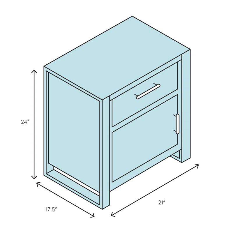 ForeverEclectic™ Rockport 1 Drawer Nightstand