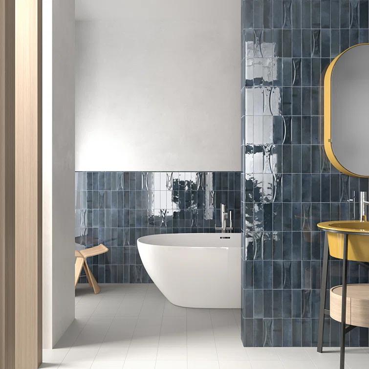 2.58'' W x 7.9'' L Ceramic Subway Singular Tile