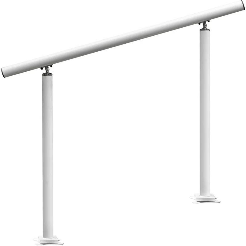 VEVOR VEVOR Outdoor Stair Railing Kit Aluminum Handrail for 3/4 Steps