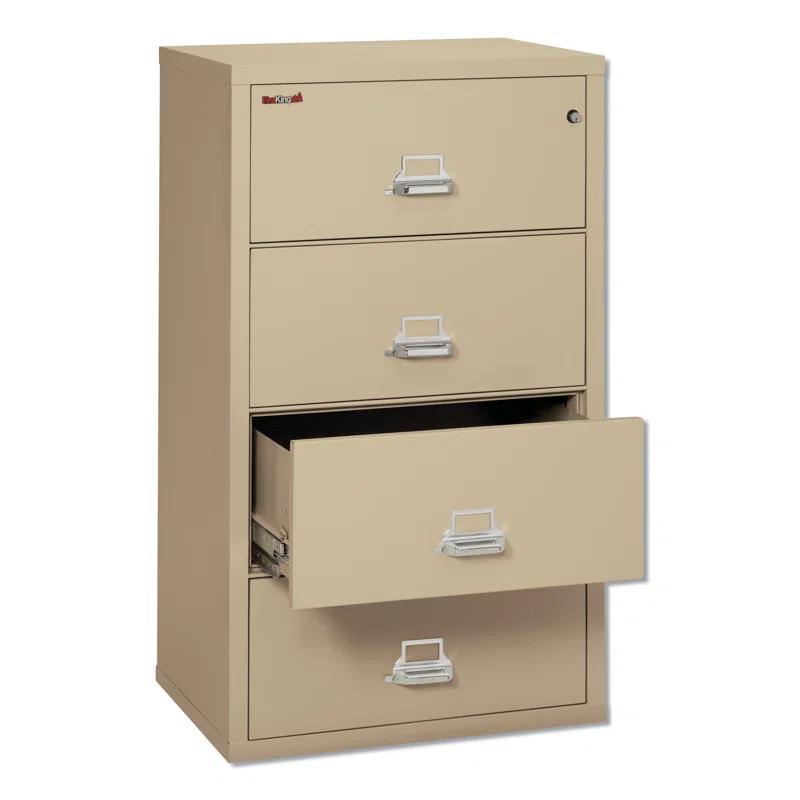 FireKing Fireproof 31.13'' Wide 4 -Drawer Steel File Cabinet