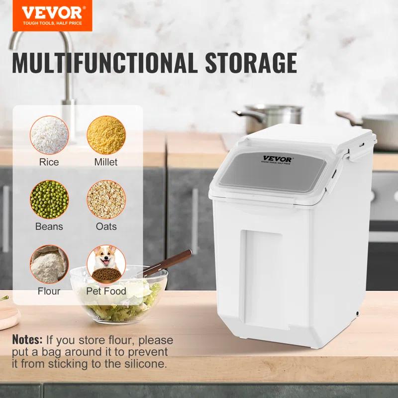 VEVOR VEVOR Rectangle PP Food Storage Container with Lid (Set of 2)