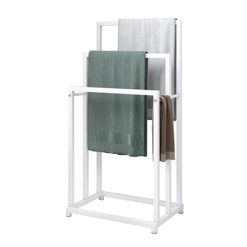 Freestanding 3-tier metal towel rack