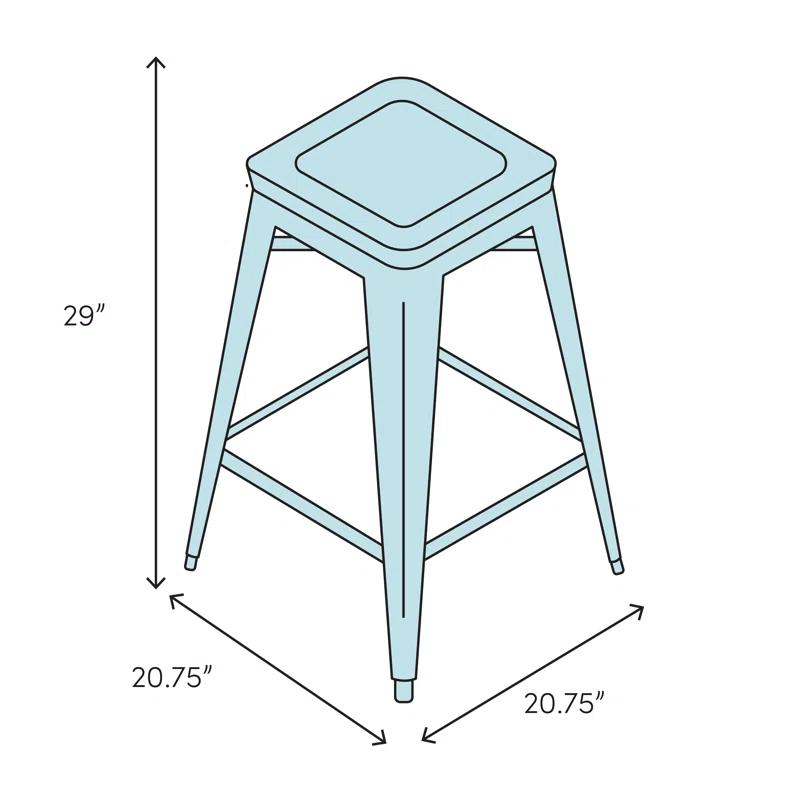 Trademark Global Swivel Upholstered Counter Stool with Metal Frame