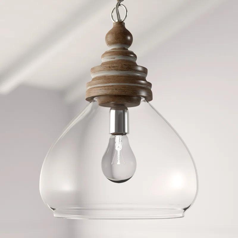 Bellantoni Distressed Mango Wood Ceiling Light