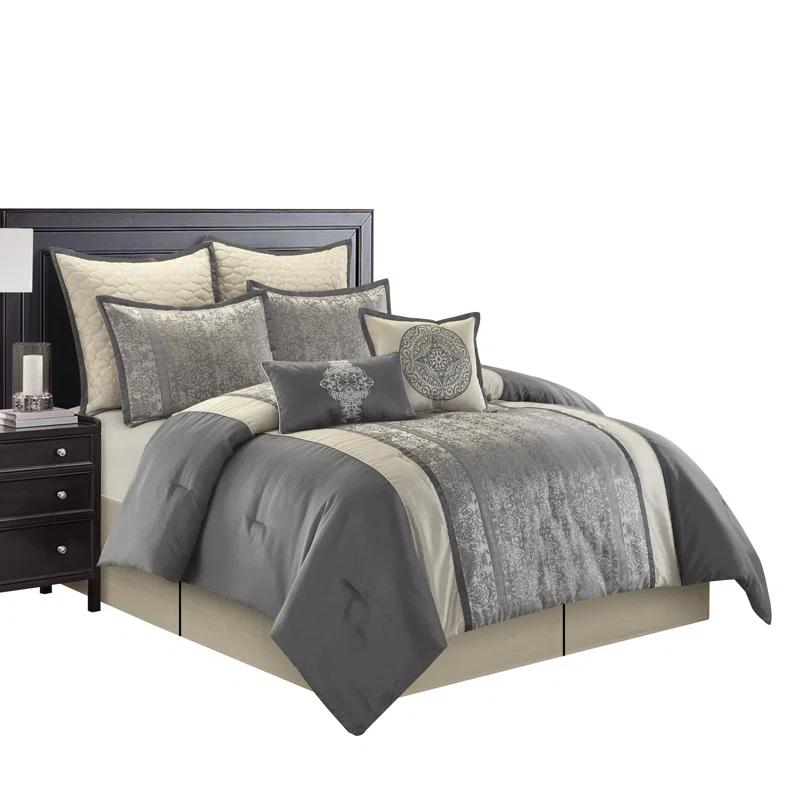 Arabesque 8 Piece Traditional Comforter Set