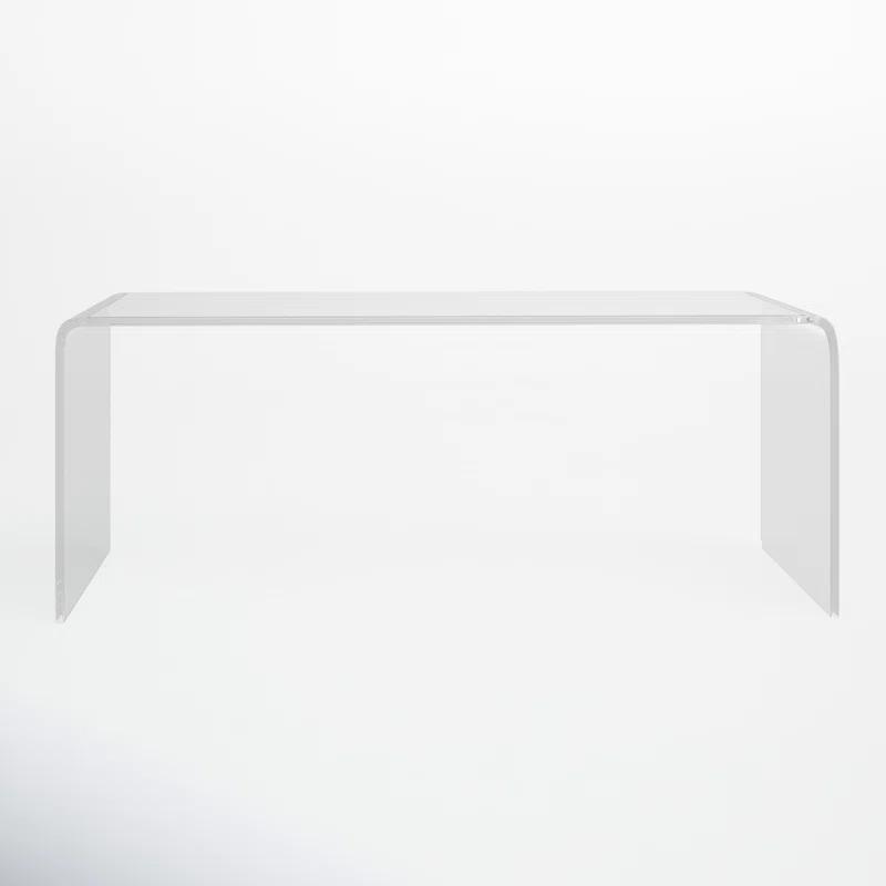 Addis 35'' Clear Acrylic Rectangular Coffee Table