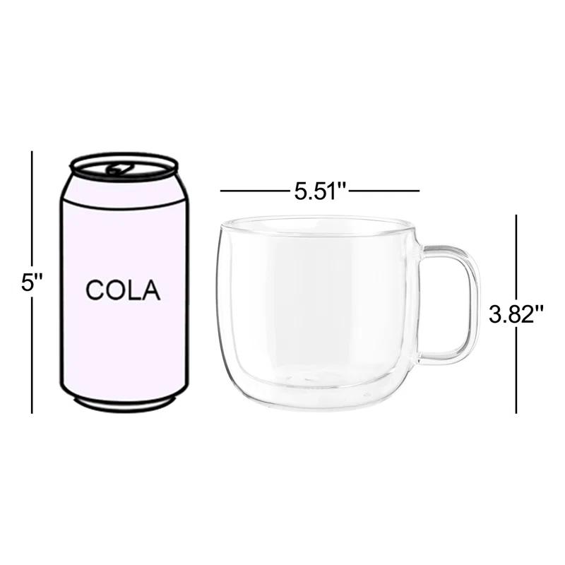 Zwilling 15-oz. Sorrento Plus Cappuccino Glass Mugs, Set of 2