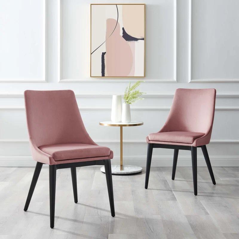 Modway Viscount Accent Performance Velvet Dining Chairs by Modway (Set of 2)