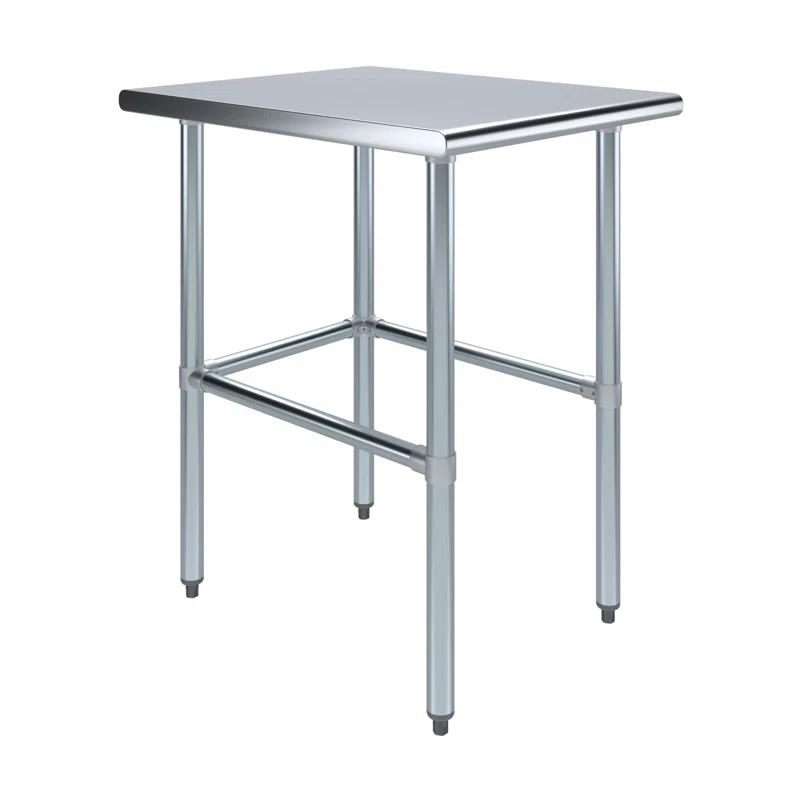 Amgood Stainless Steel Open Base Work Table