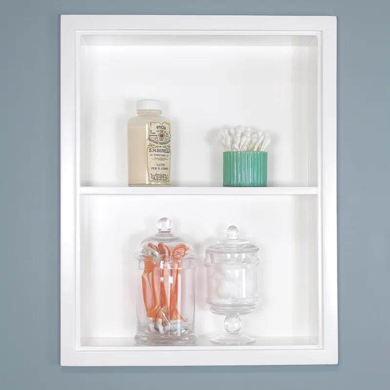Fox Hollow Furnishings Fox Hollow Furnishings Recessed Wall Shelf with Adjustable Shelves