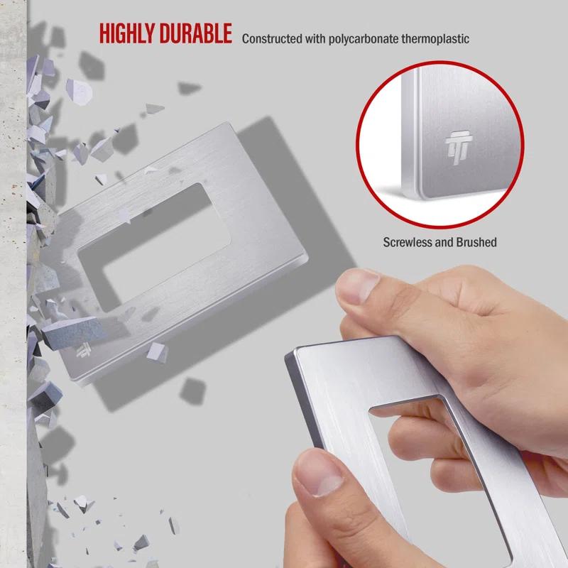 Enerlites No Subject 1 - Gang Rocker Standard Wall Plate