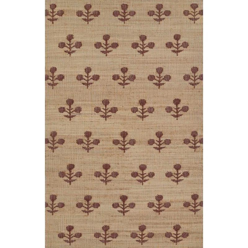 Erin Gates by Momeni Orchard Bloom Rust Hand Woven Wool and Jute Area Rug