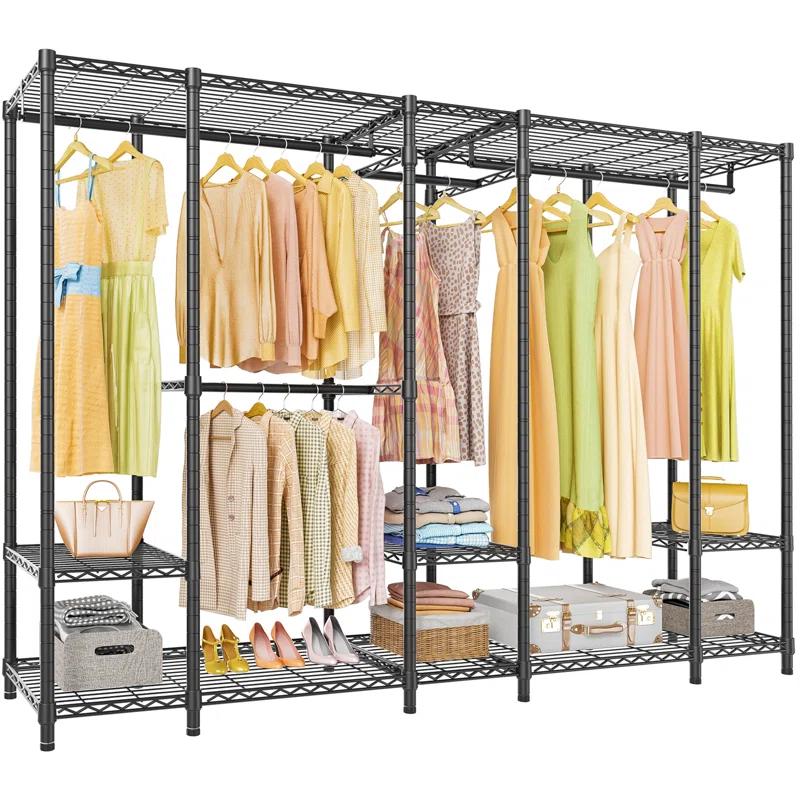 89.8'' Metal Freestanding Garment Rack